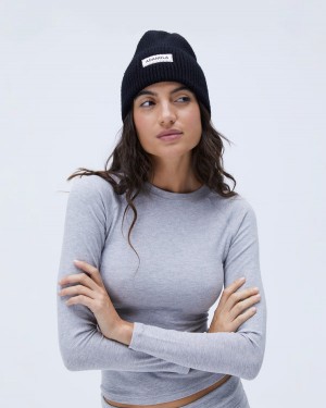 Adanola Knit Beanie Schwarz | SN-ADA56710