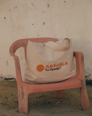 Adanola Resort Sports Tote Bag Weiß Orange | SN-ADA56677