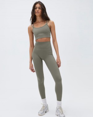 Adanola Ultimate Leggings Olivgrün Grün | SN-ADA56441