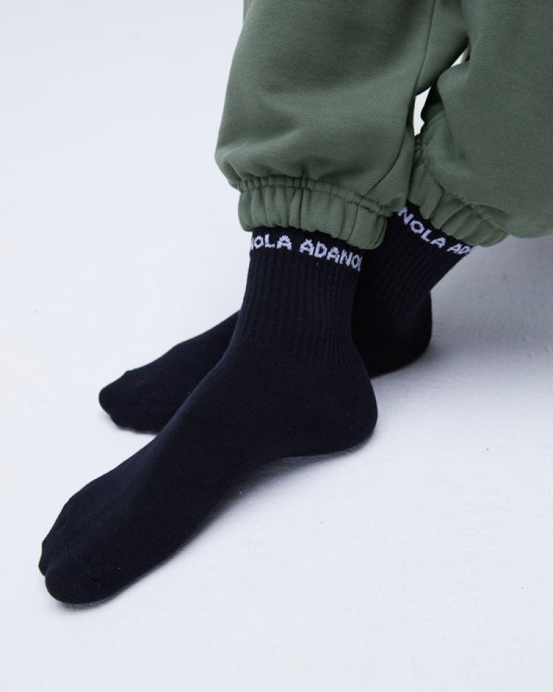 Adanola 3 Pack Mid-length Socks Weiß Grau Schwarz | SN-ADA56692