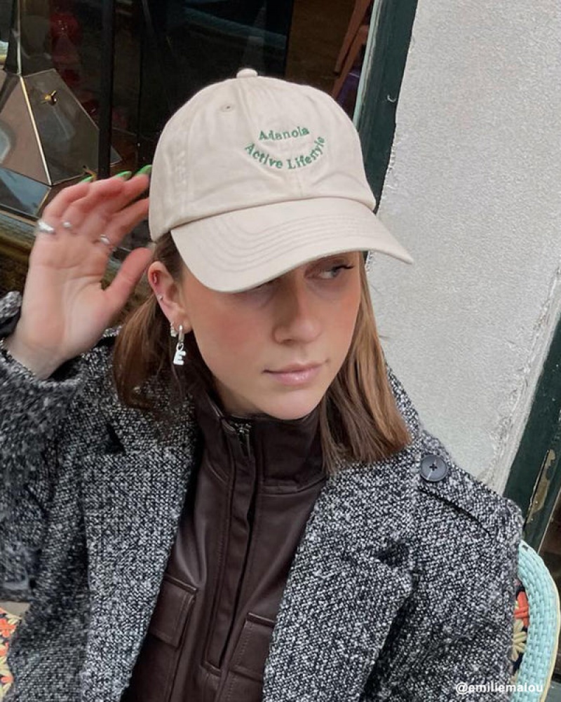 Adanola Active Lifestyle Cap Weiß Grün | SN-ADA56703