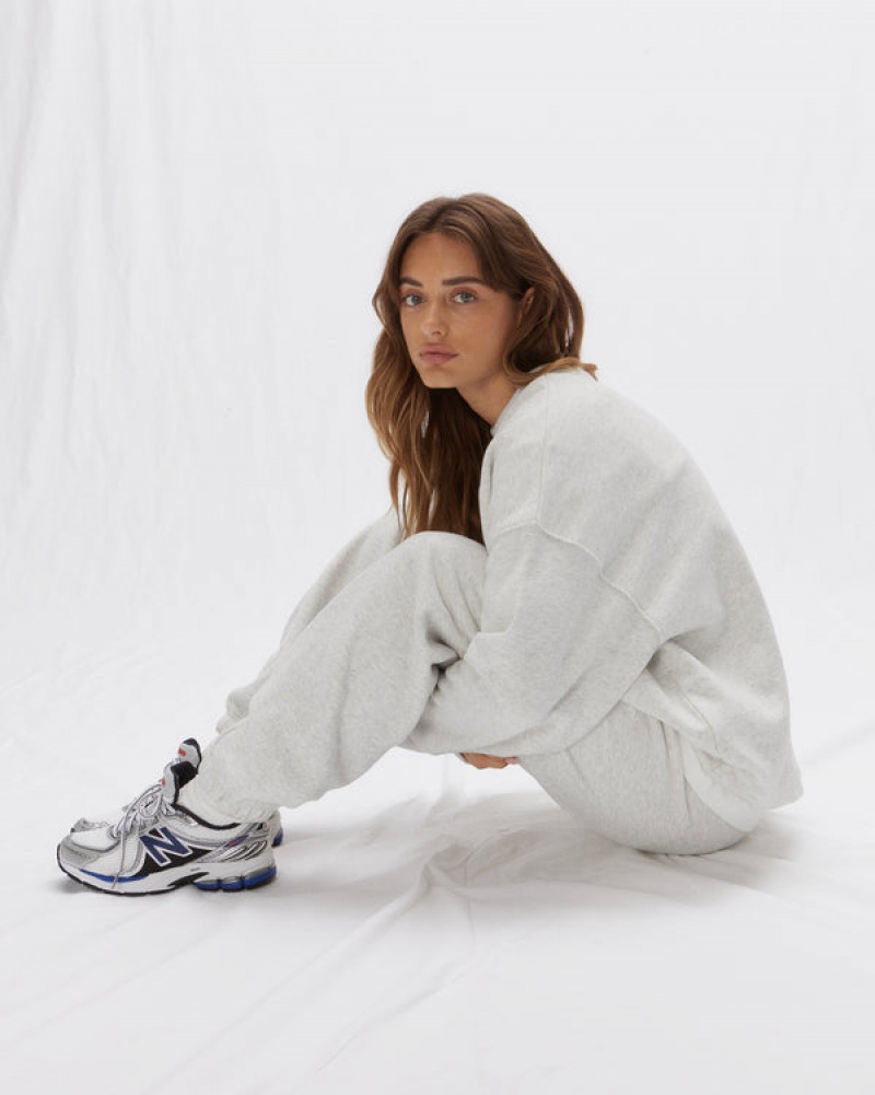 Adanola As Oversized Sweatshirt Hellgrau | SN-ADA56513