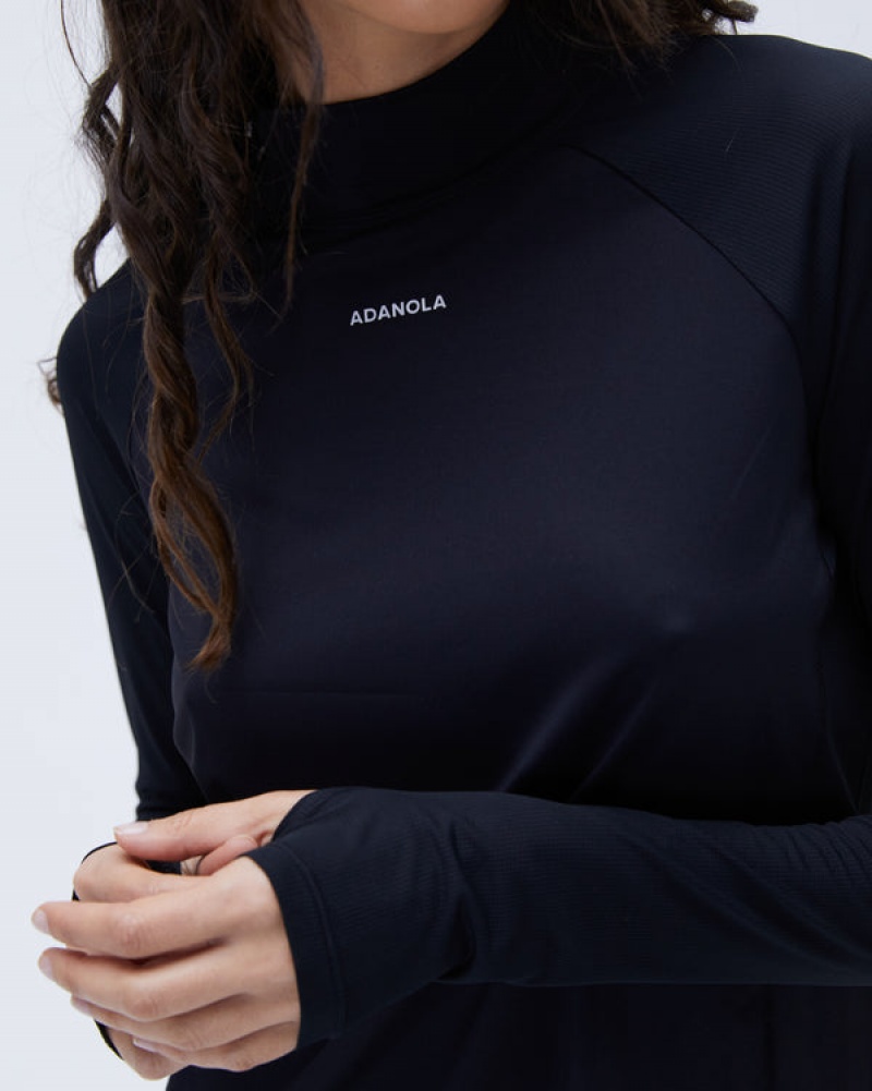 Adanola Base Layer Long Sleeve Top Schwarz | SN-ADA56501