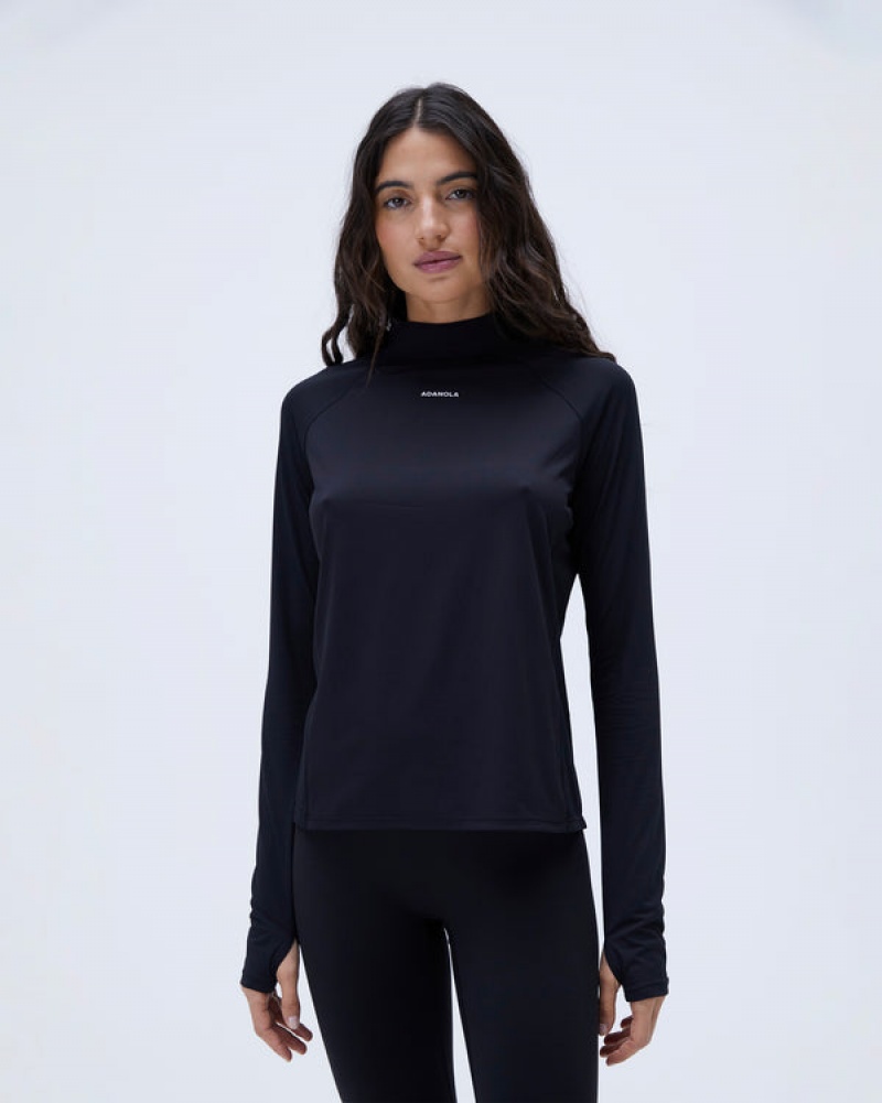 Adanola Base Layer Long Sleeve Top Schwarz | SN-ADA56501