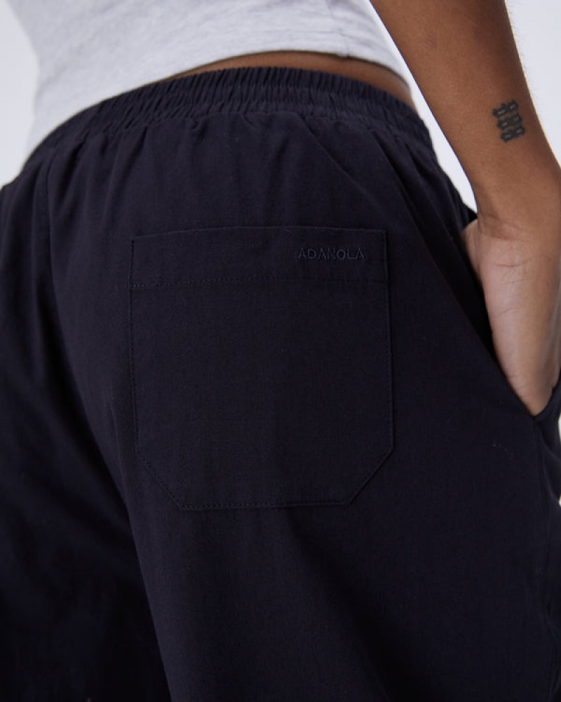 Adanola Baumwoll Pull On Pants Schwarz | SN-ADA56662