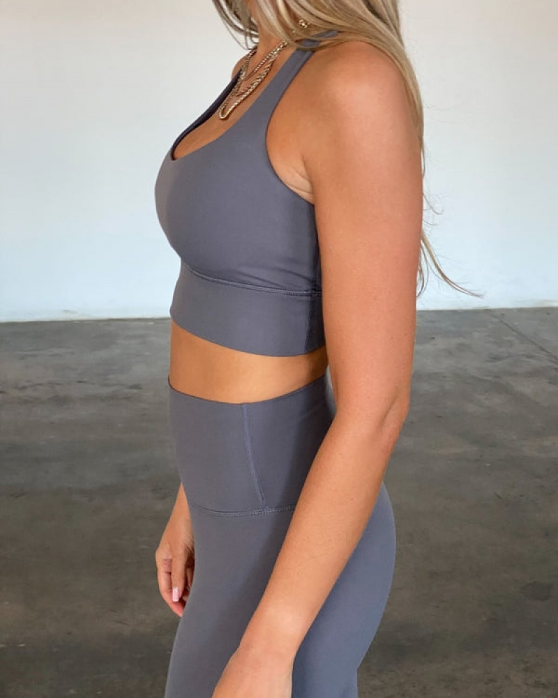 Adanola Cross Back Bra Dunkelgrau | SN-ADA56564