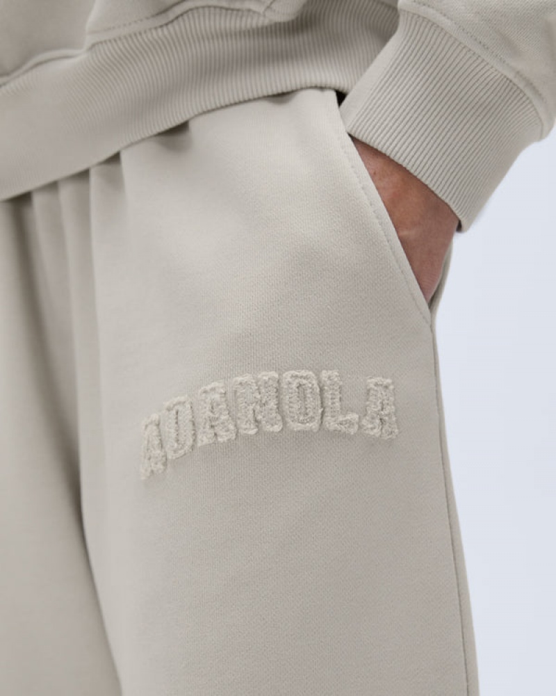 Adanola Distressed Varsity Gerade Leg Sweatpants Grau | SN-ADA56531