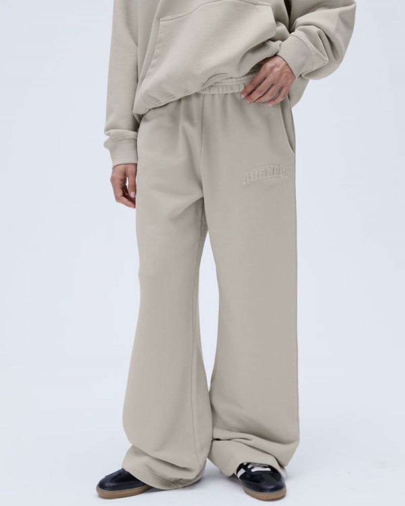 Adanola Distressed Varsity Gerade Leg Sweatpants Grau | SN-ADA56531