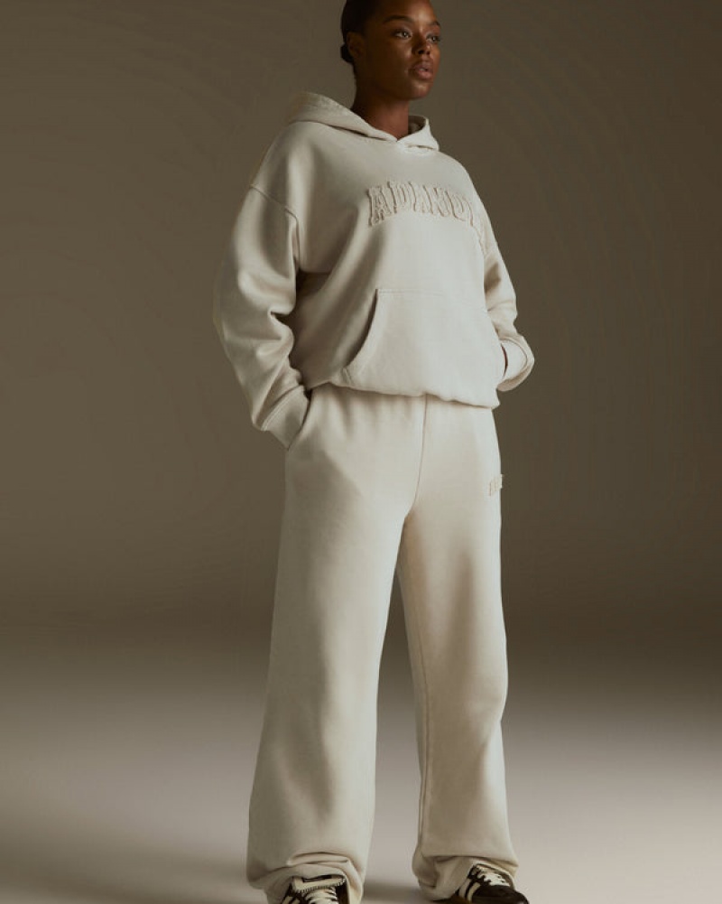 Adanola Distressed Varsity Gerade Leg Sweatpants Grau | SN-ADA56531