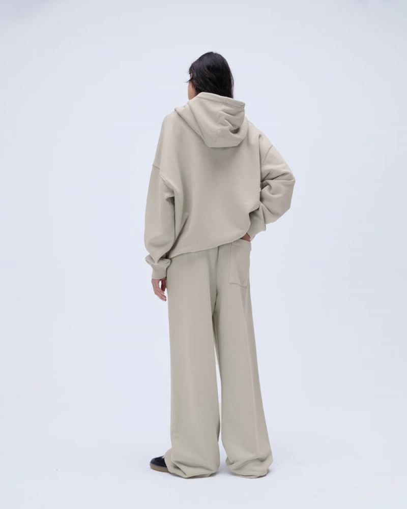 Adanola Distressed Varsity Oversized Hoodie Grau | SN-ADA56517