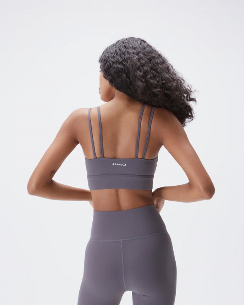 Adanola Double Riemen Bra Dunkelgrau | SN-ADA56558