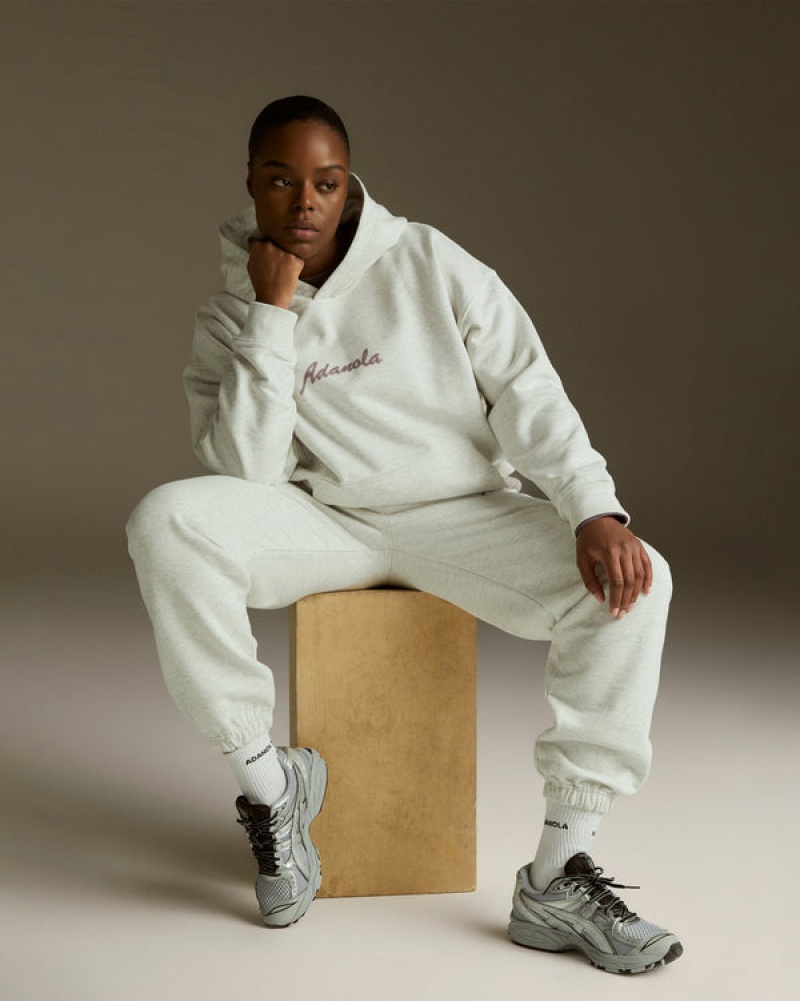 Adanola Freehand Oversized Hoodie Hellgrau | SN-ADA56522