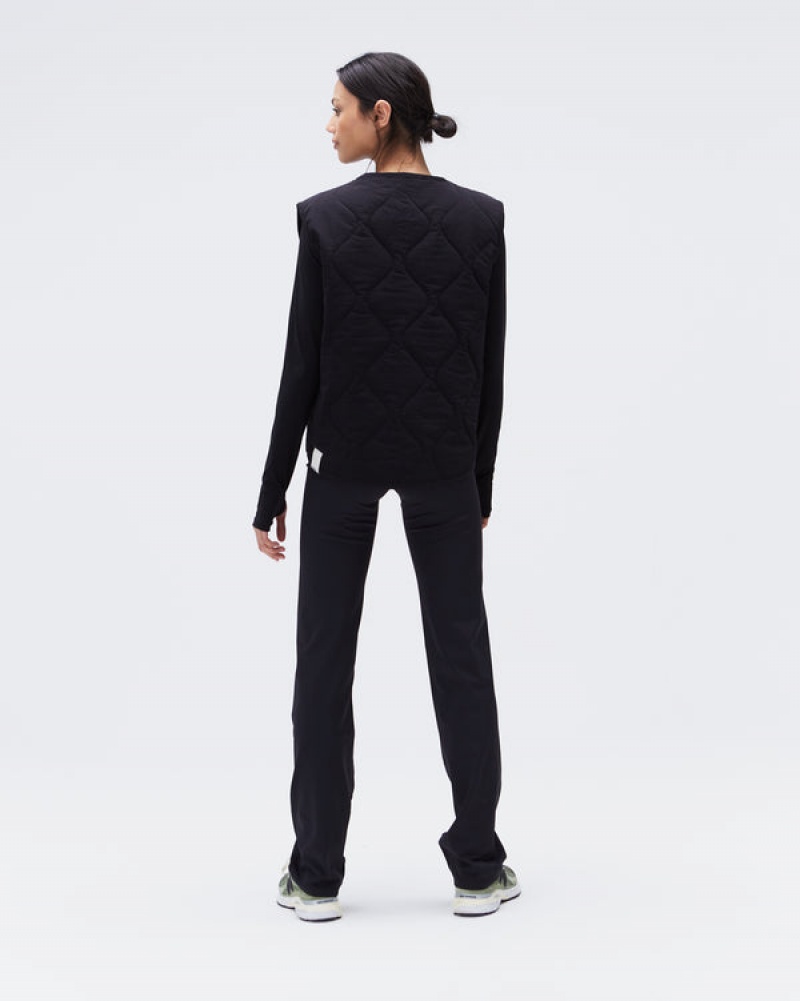 Adanola Gesteppt Nylon Gilet Schwarz | SN-ADA56667