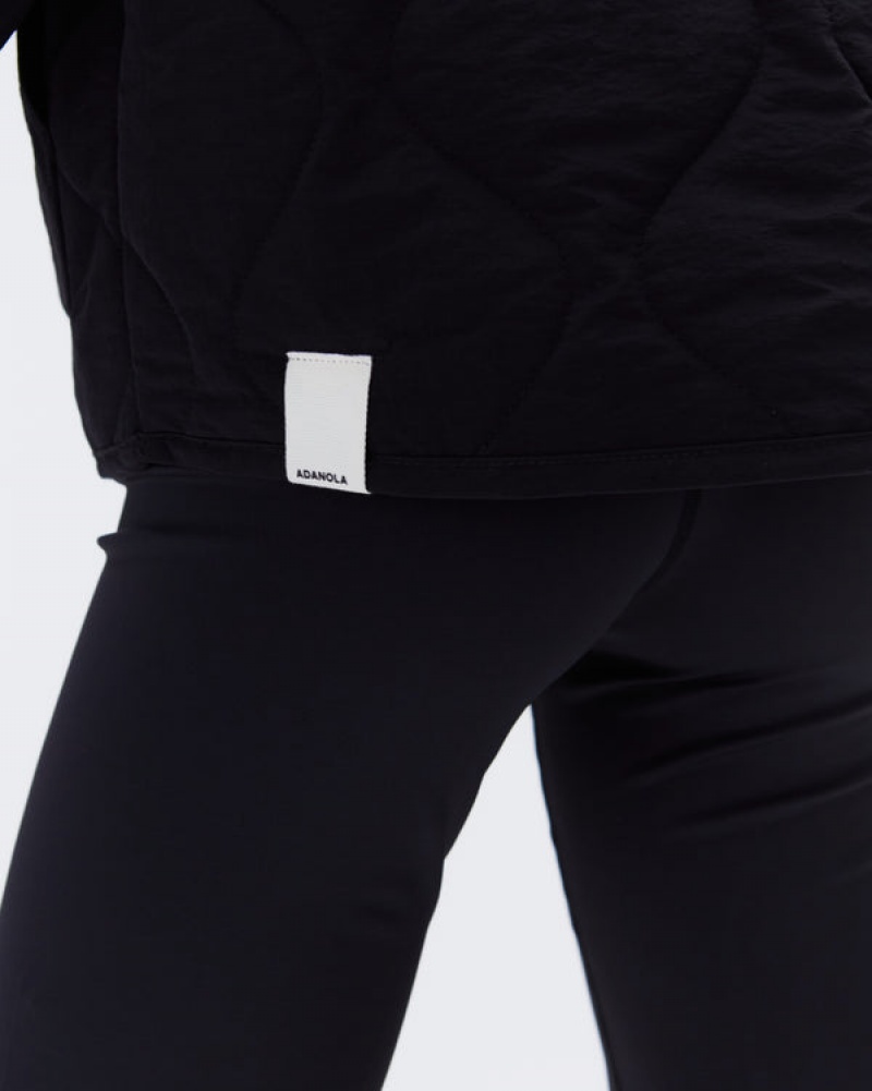 Adanola Gesteppt Nylon Gilet Schwarz | SN-ADA56667