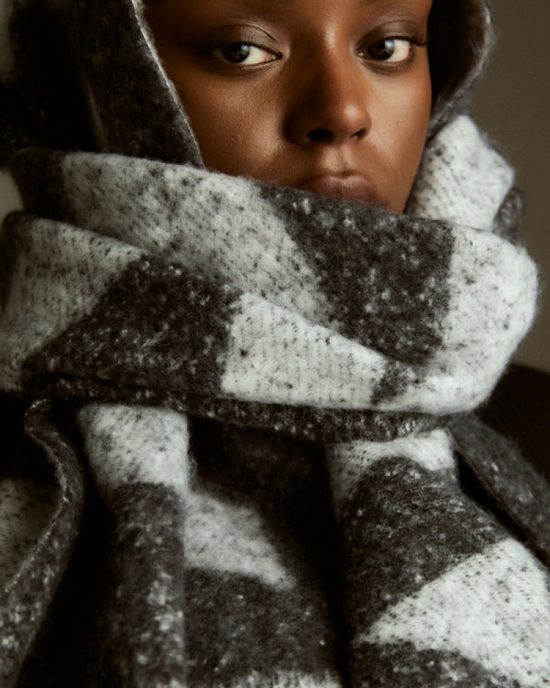 Adanola Knit Scarf Grau | SN-ADA56708