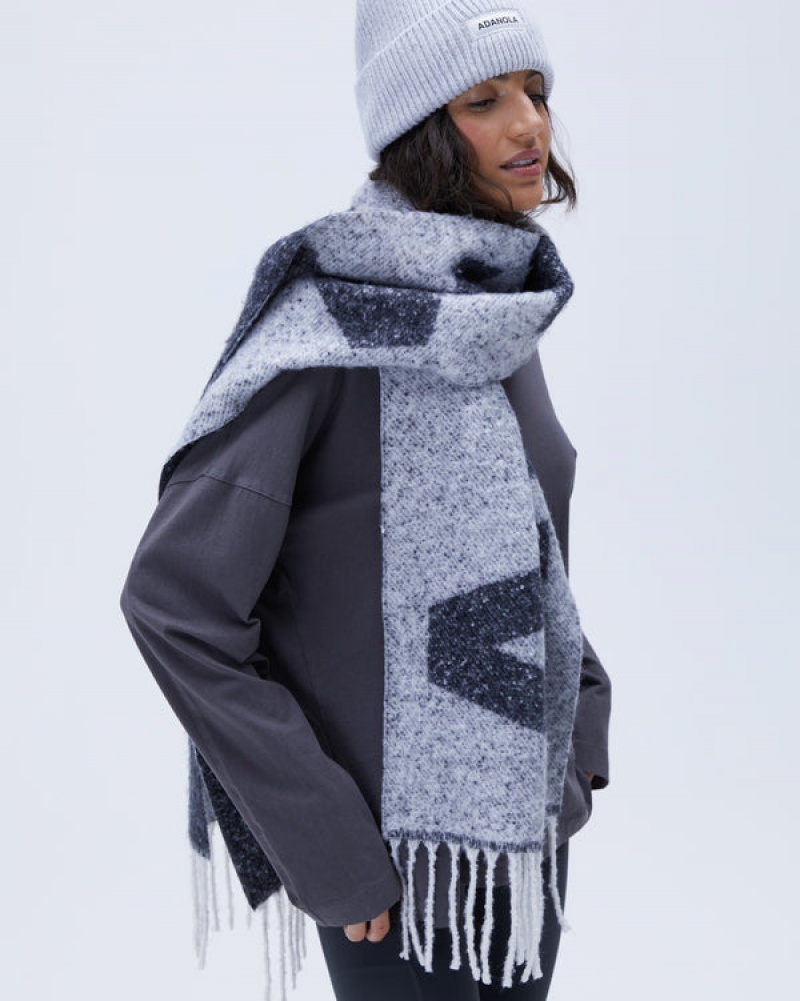 Adanola Knit Scarf Grau | SN-ADA56708