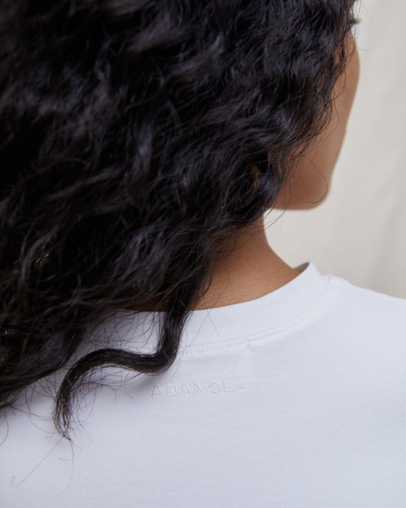 Adanola Kurzes Sleeve Top Weiß | SN-ADA56473