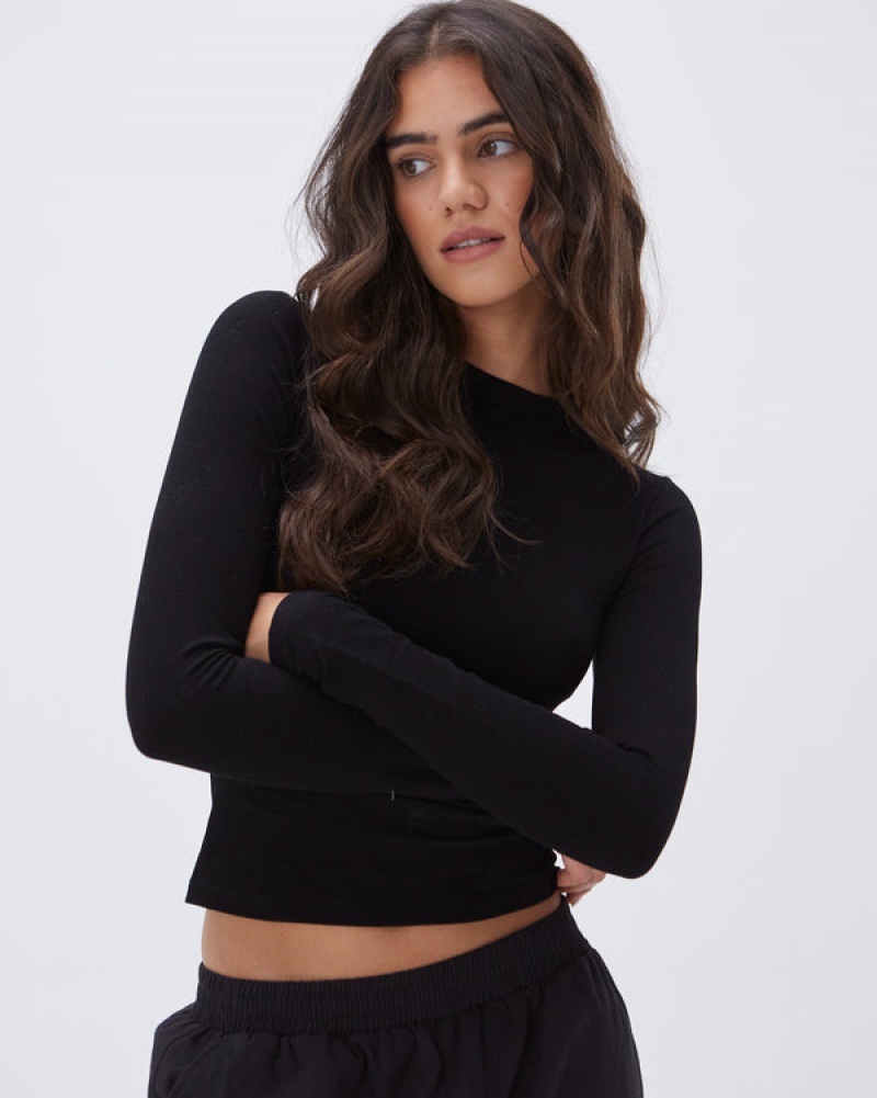 Adanola Long Sleeve Top Schwarz | SN-ADA56493
