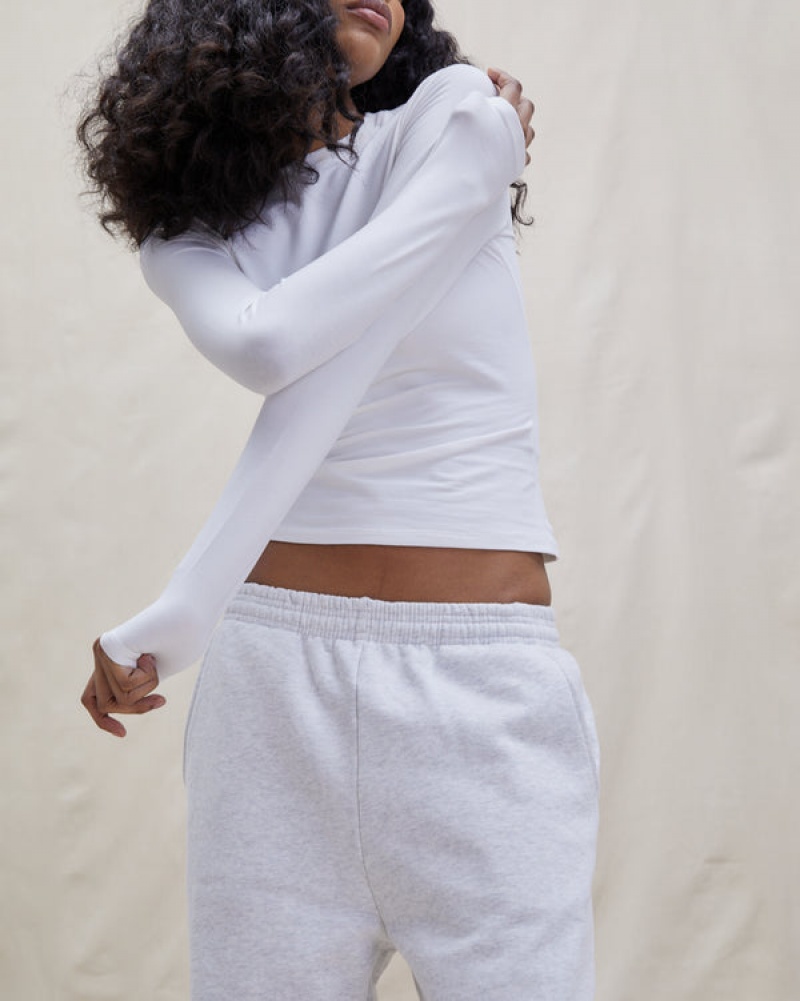 Adanola Long Sleeve Top Weiß | SN-ADA56492