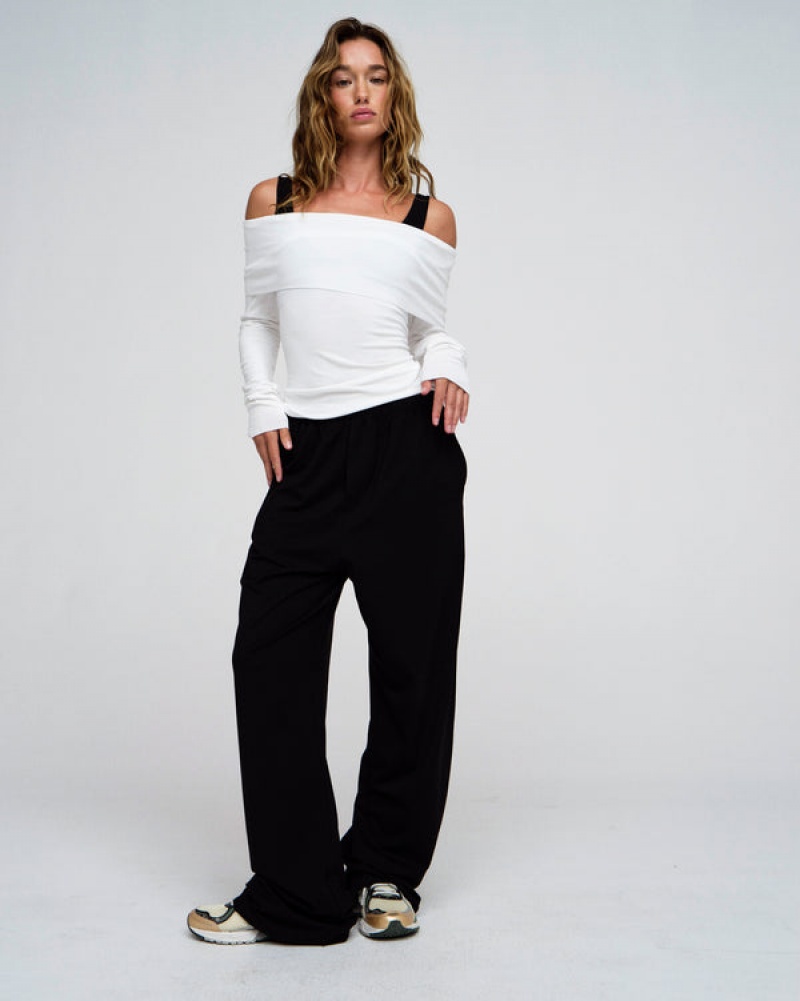 Adanola Modal Baumwoll Pants Schwarz | SN-ADA56652