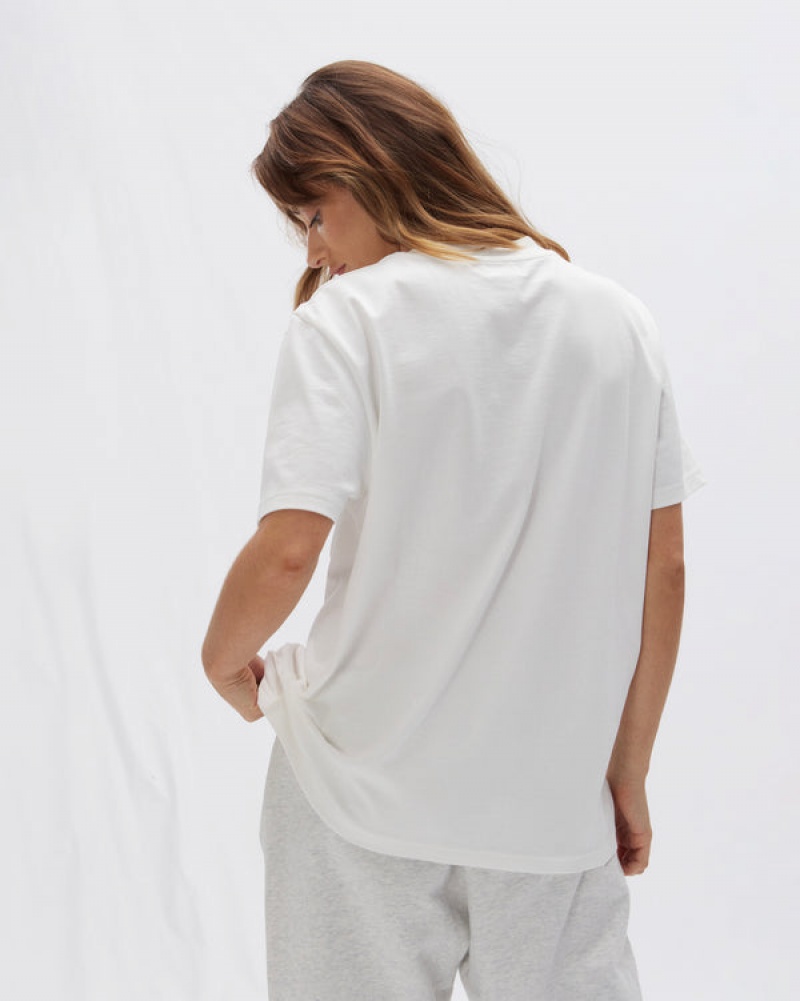 Adanola Nola Sport Kurzes Sleeve Oversized T-shirt Weiß | SN-ADA56495