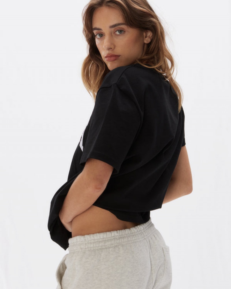 Adanola Nola Sport Kurzes Sleeve Oversized T-shirt Schwarz | SN-ADA56496