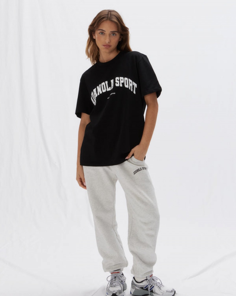 Adanola Nola Sport Kurzes Sleeve Oversized T-shirt Schwarz | SN-ADA56496