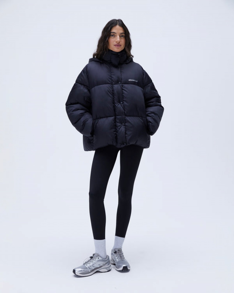 Adanola Oversized Puffer Jacket Schwarz | SN-ADA56670