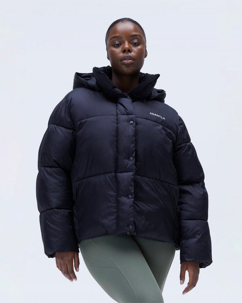 Adanola Oversized Puffer Jacket Schwarz | SN-ADA56670