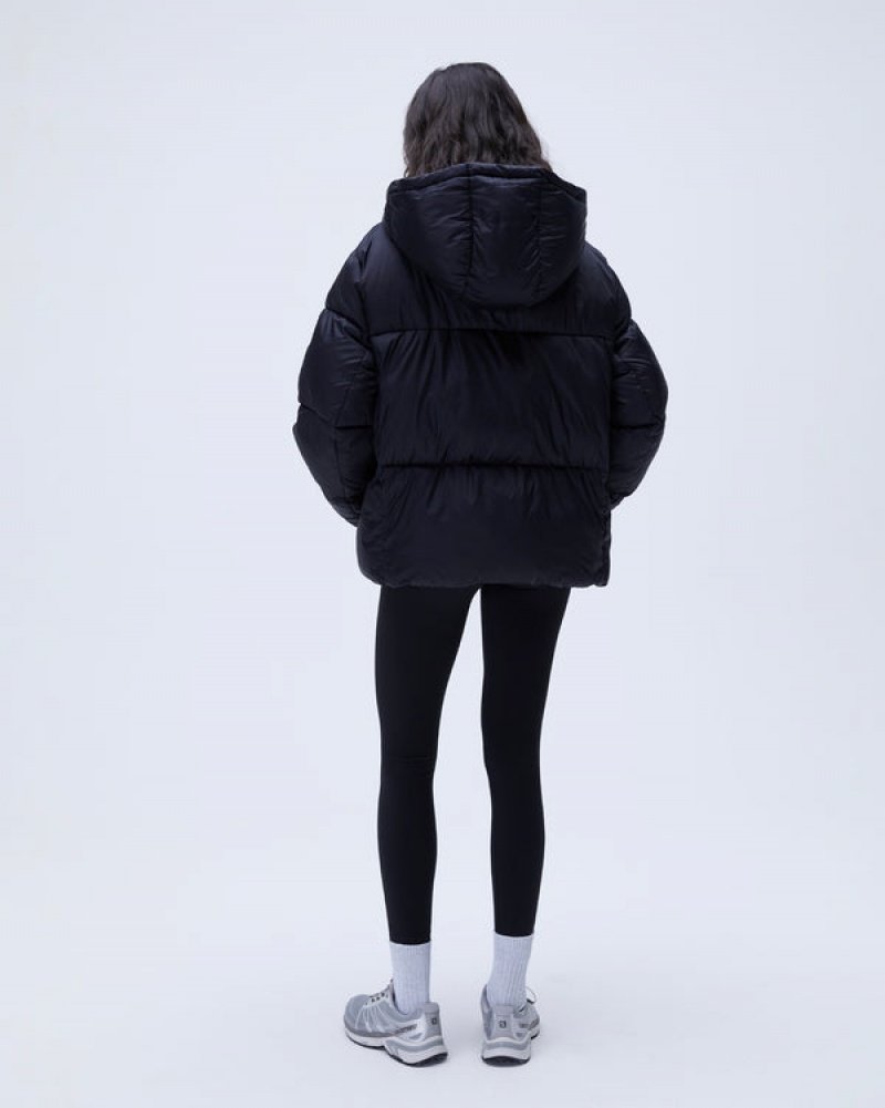 Adanola Oversized Puffer Jacket Schwarz | SN-ADA56670