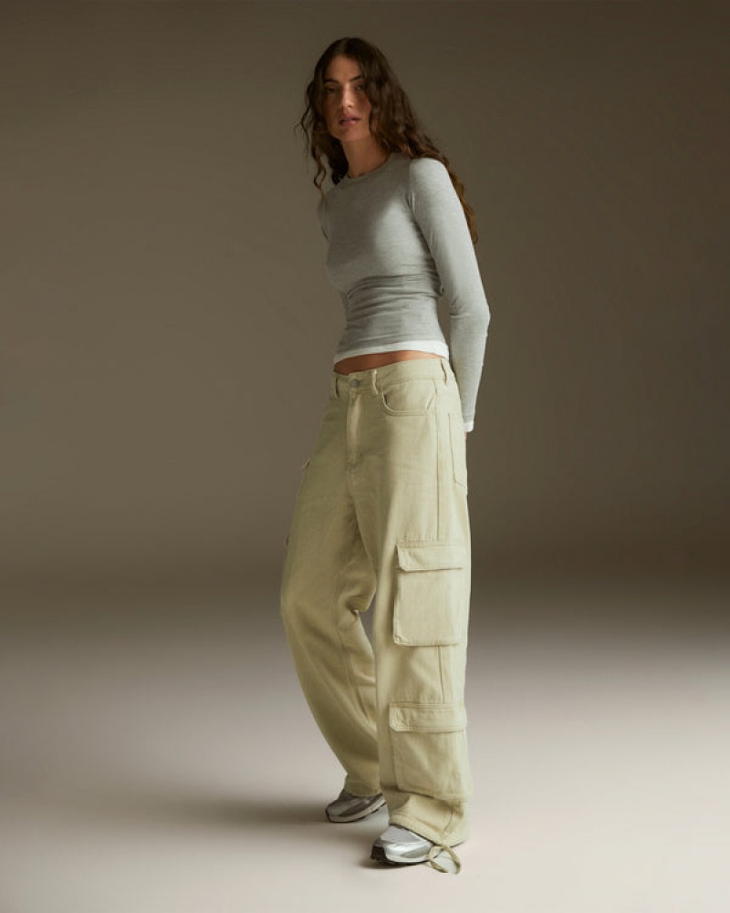 Adanola Pocket Detail Cargo Pant Grau | SN-ADA56665