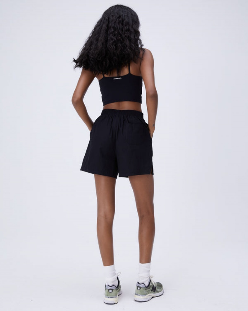 Adanola Poplin Boxer Shorts Schwarz | SN-ADA56599