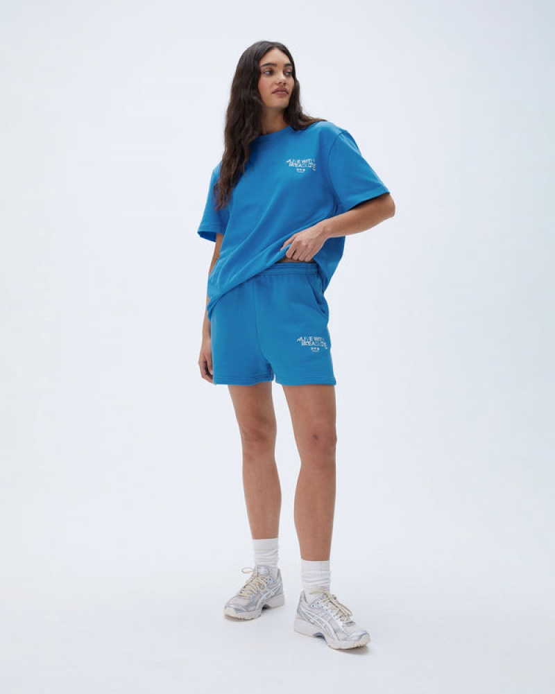 Adanola Resort Sports Sweat Shorts Blau | SN-ADA56622