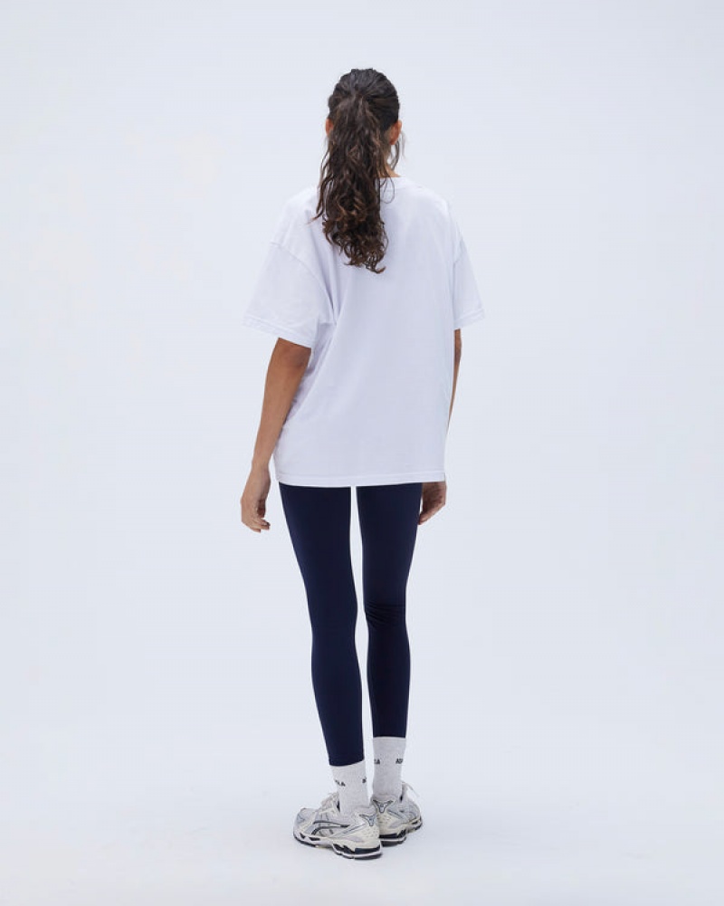 Adanola Sportswear Kurzes Sleeve Boxy T-shirt Weiß | SN-ADA56489