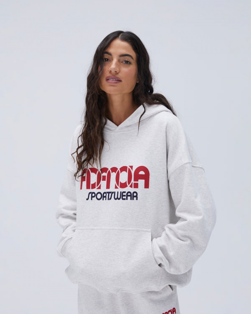 Adanola Sportswear Oversized Hoodie Hellgrau | SN-ADA56518