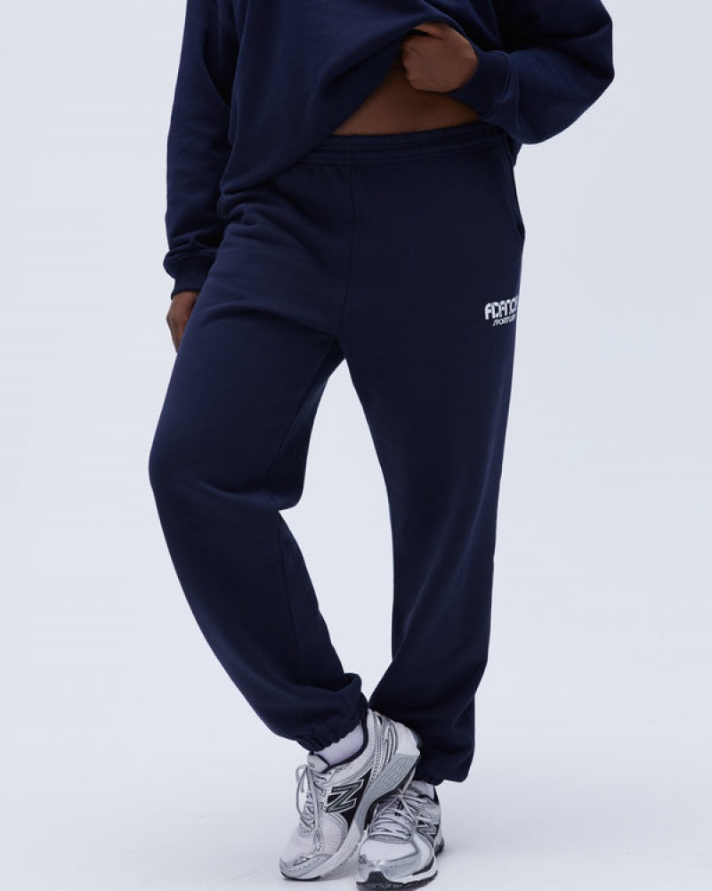 Adanola Sportswear Sweatpants Navy Blau | SN-ADA56536