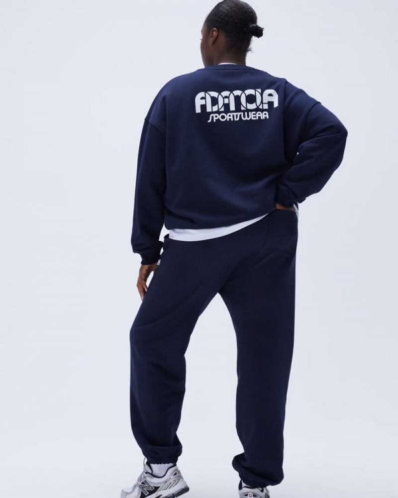 Adanola Sportswear Sweatpants Navy Blau | SN-ADA56536