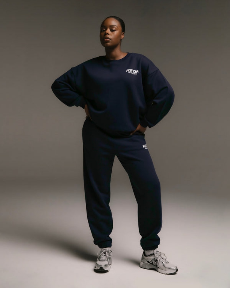 Adanola Sportswear Sweatpants Navy Blau | SN-ADA56536