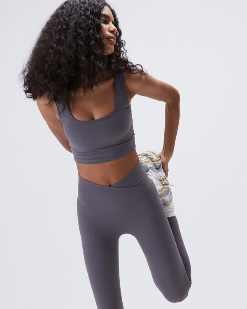 Adanola Square Neck Bra Dunkelgrau | SN-ADA56573