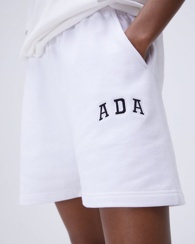 Adanola Sweat Shorts Weiß | SN-ADA56597