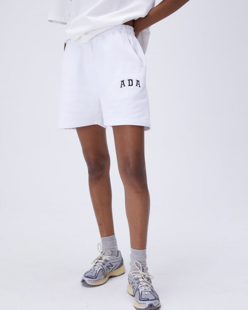 Adanola Sweat Shorts Weiß | SN-ADA56597
