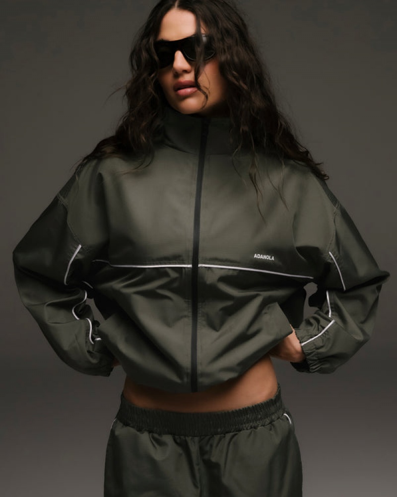 Adanola Track Jacket Khaki Grün | SN-ADA56669