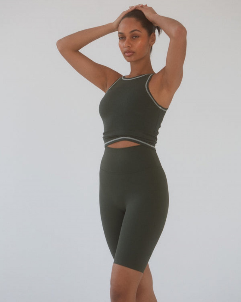 Adanola Ultimate Bike Shorts Dunkelolivgrün | SN-ADA56593