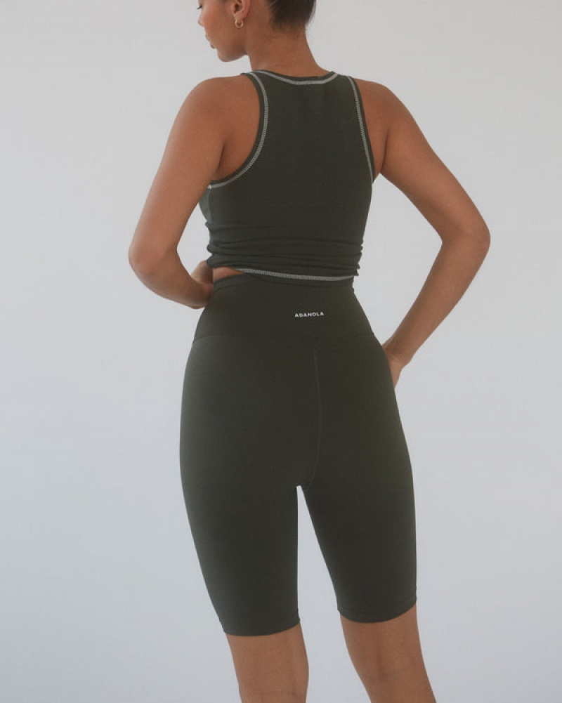 Adanola Ultimate Bike Shorts Dunkelolivgrün | SN-ADA56593