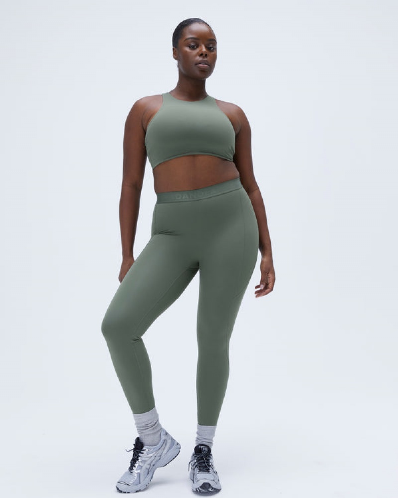Adanola Ultimate Branded Pocket Leggings Khaki Grün | SN-ADA56423