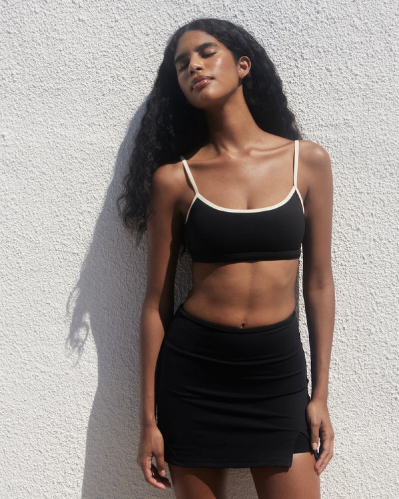 Adanola Ultimate Contrast Riemen Scoop Bra Schwarz Weiß | SN-ADA56546