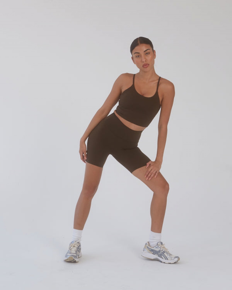 Adanola Ultimate Crop Shorts Braun | SN-ADA56602