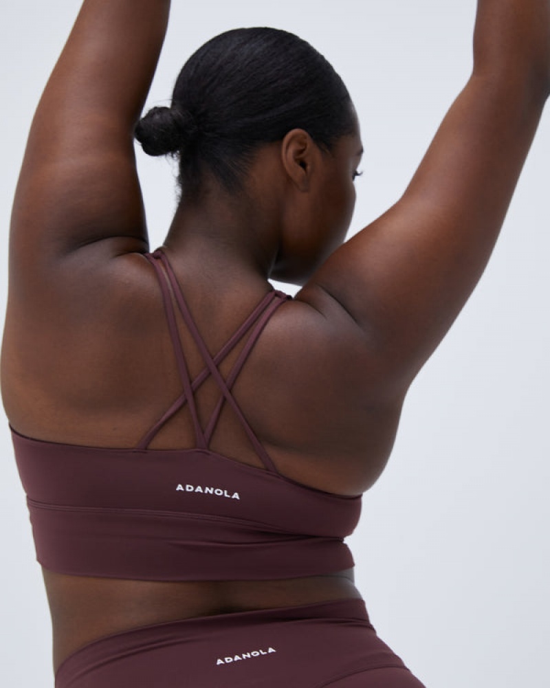 Adanola Ultimate Cross Back Bra Bordeaux | SN-ADA56554