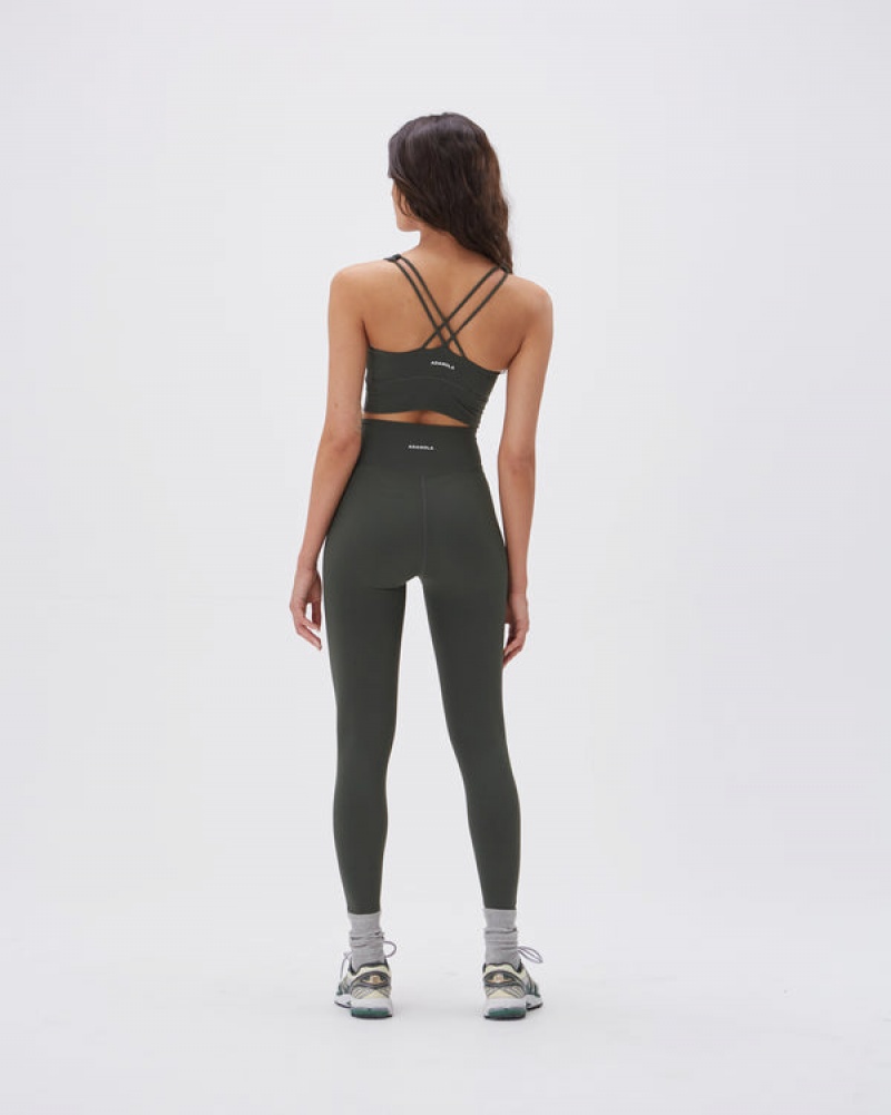 Adanola Ultimate Cross Back Bra Dunkelolivgrün | SN-ADA56565