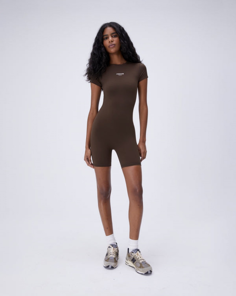 Adanola Ultimate Kurzes Sleeve Romper Braun | SN-ADA56636